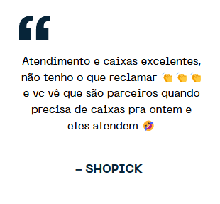 Depoimento de cliente da Fênix Caixas
